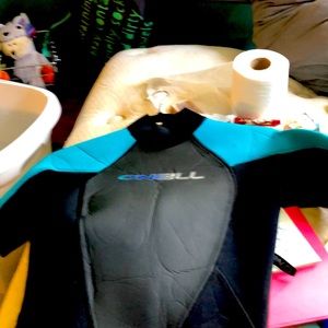 O’Neill 3/4 body suit wet suit back zipper USA size 8